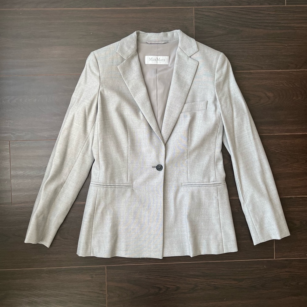 MaxMara Wool Silk Blend Blazer
